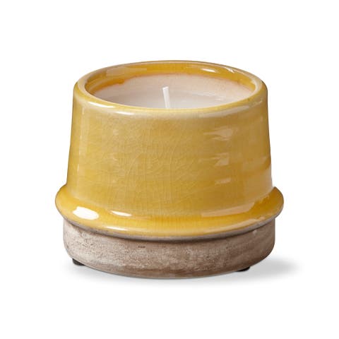 Radius Citro Yellow Candle Pot - Citronella Summer Candle