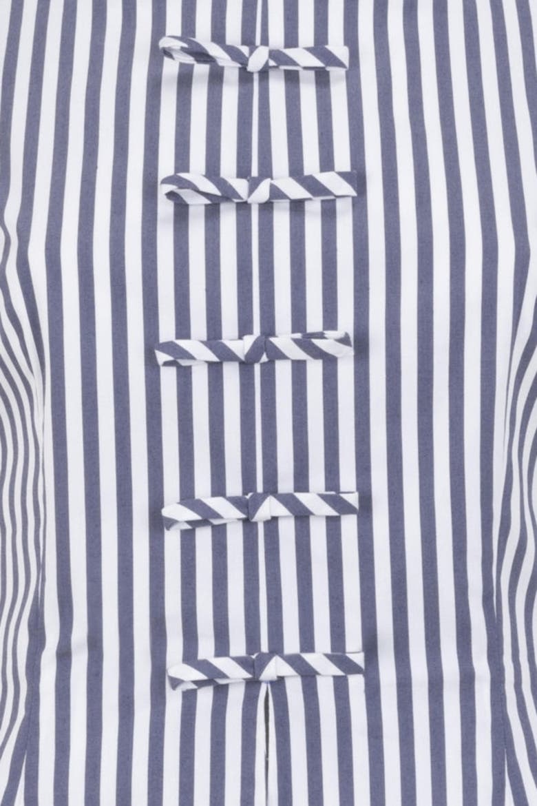 Emberly Spaghetti Bustier Blouse, Alternate, color, Navy