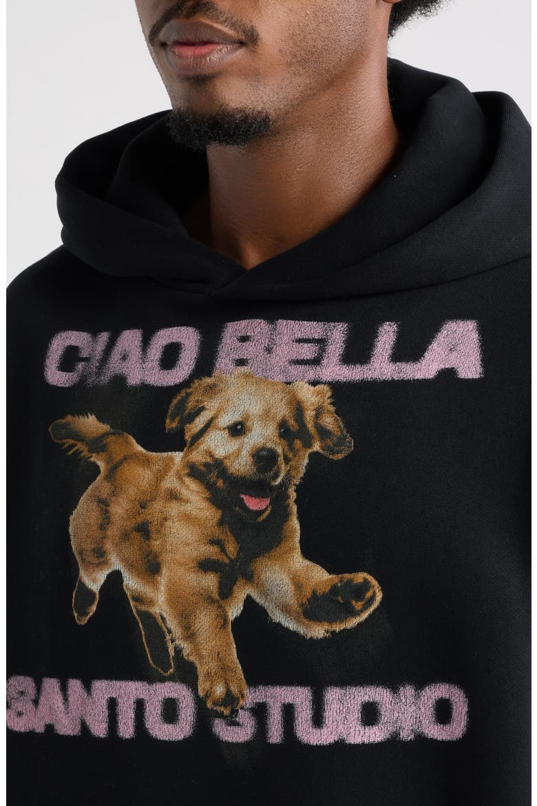 Bella Graphic Hoodie, Alternate, color, BLACK