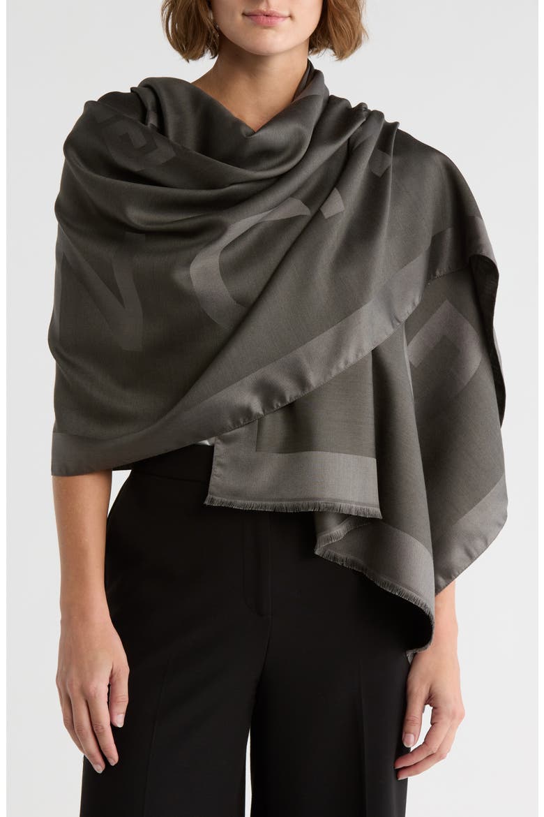 4G Oblong Scarf, Main, color, QUARTZ GREY