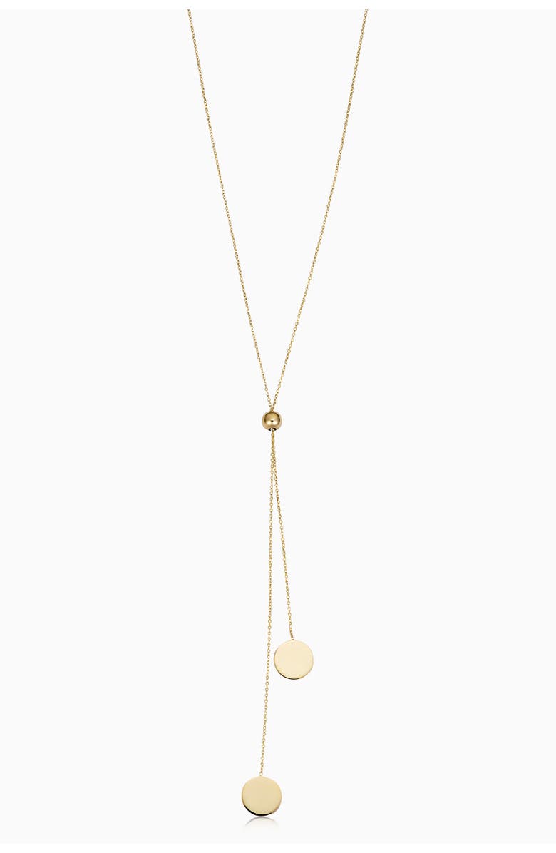 Oradina 14K Gold Manhattan Lariat Necklace, Main, color, Yellow Gold