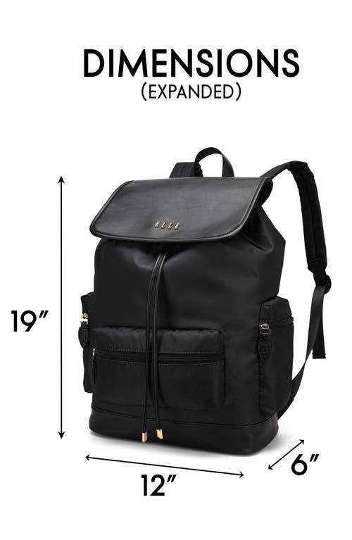 Elle Wayfarer 23l Monogram Travel Backpack In Black