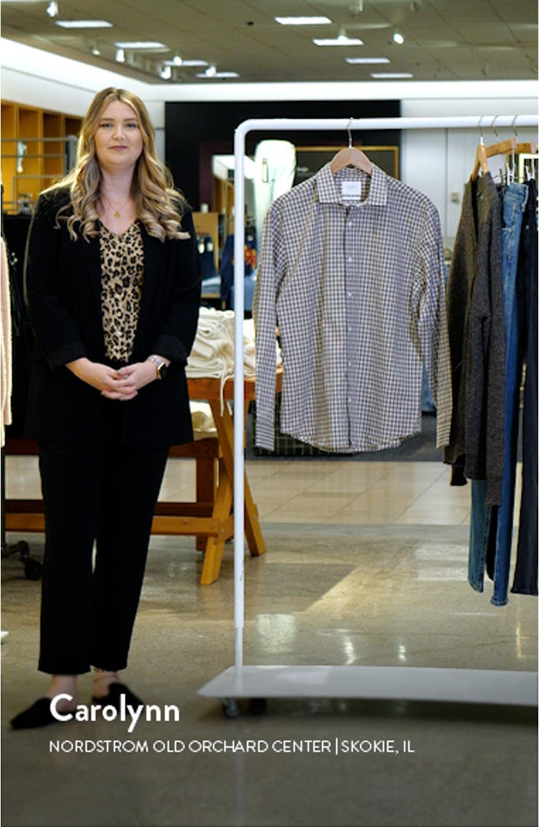 Check Cotton Button-Up Oxford Shirt, sales video thumbnail