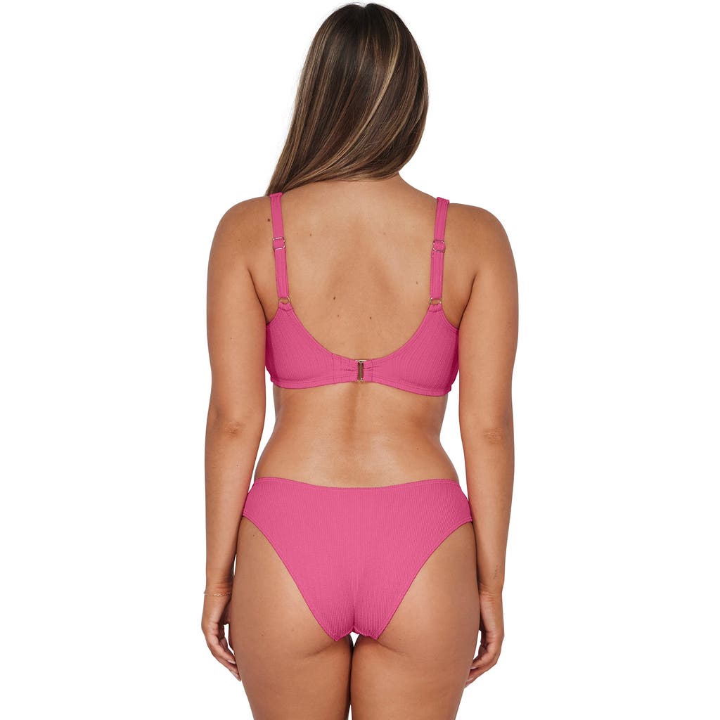 Pacifica By Sunsets Sandy Scoop Bikini Swim Bottoms In Dragon Fruit