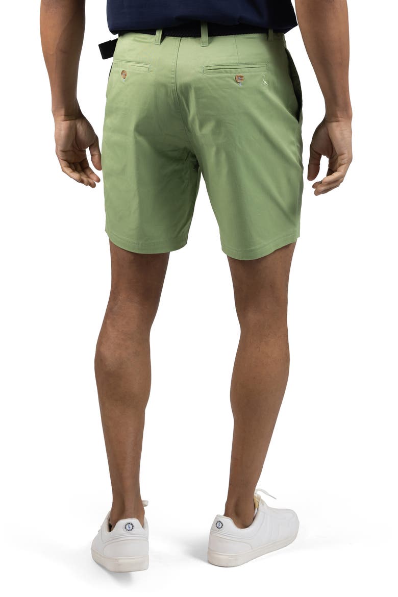 Stretch Cotton Performance Shorts, Alternate, color, MOSS GREEN