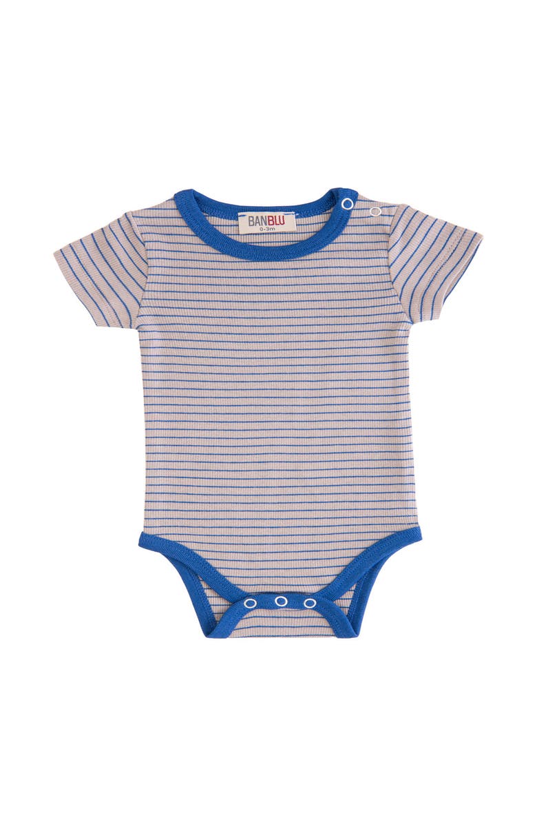 Banblu Striped Modal Bodysuit, Main, color, Blue