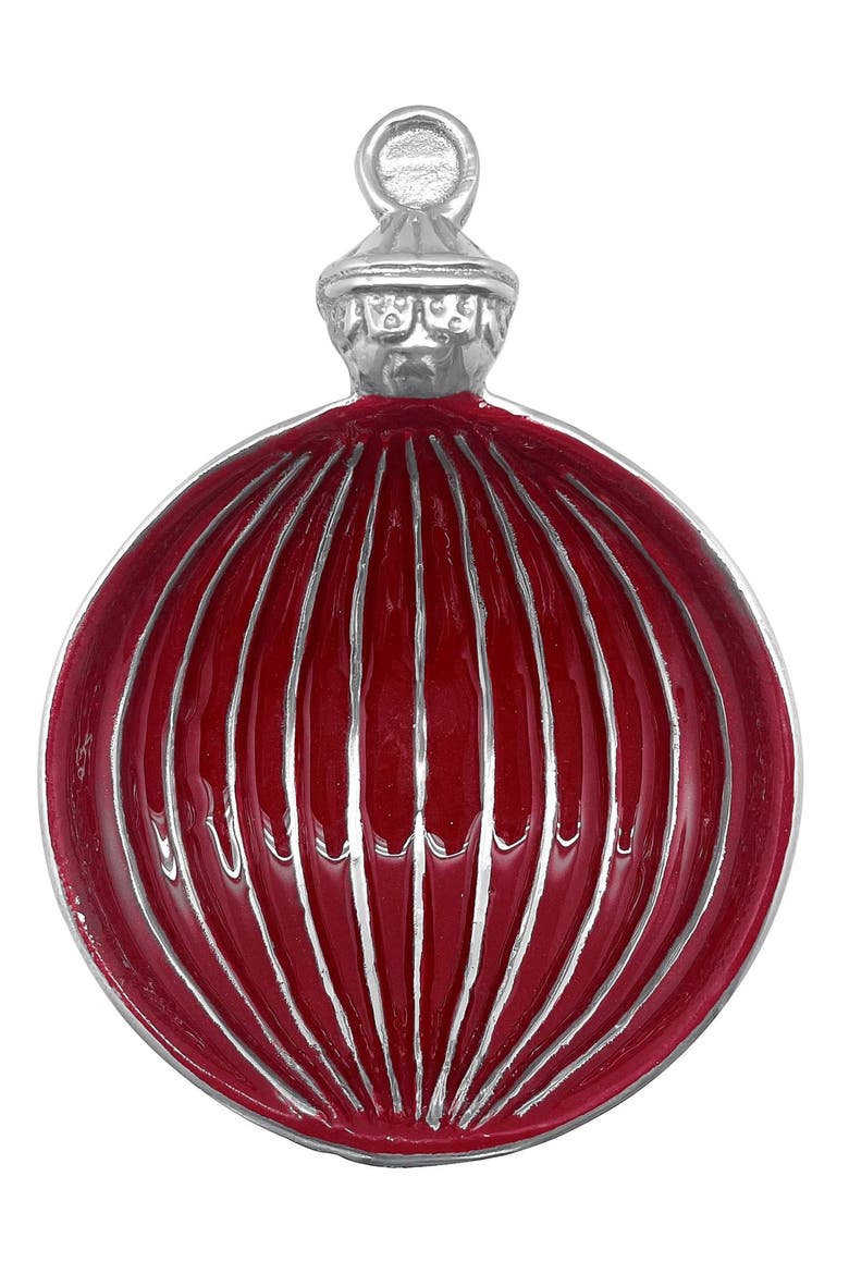Ornament Candy Dish, Main, color, RED