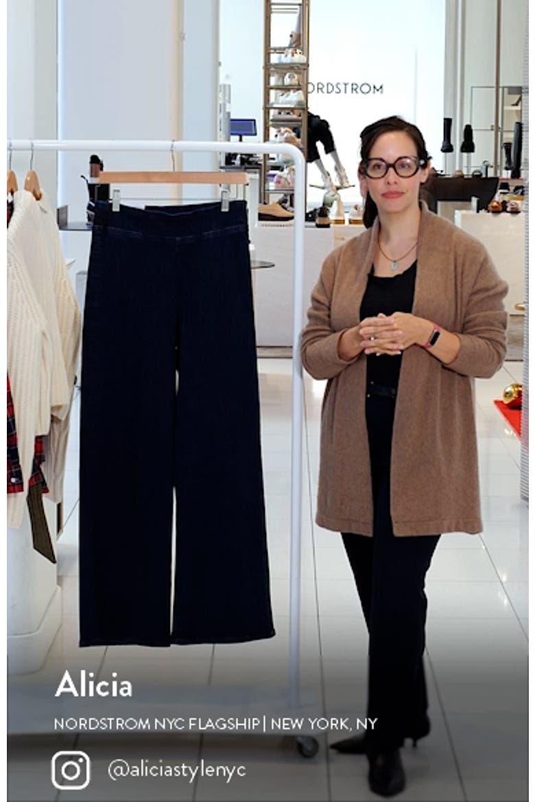 Jet Set Slim Palazzo Pull-On Jeans video