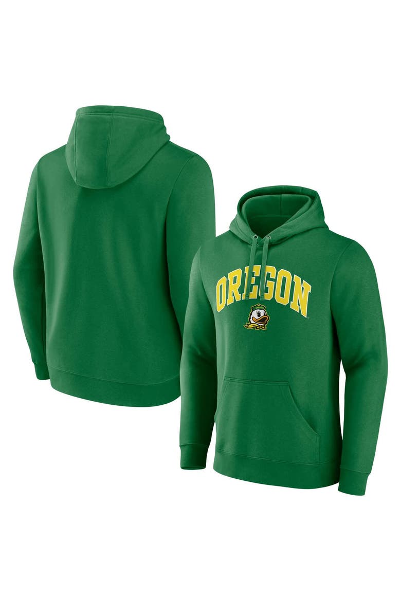 Men's Fanatics Green Oregon Ducks Arched Logo Pullover Hoodie, Alternate, color, Green