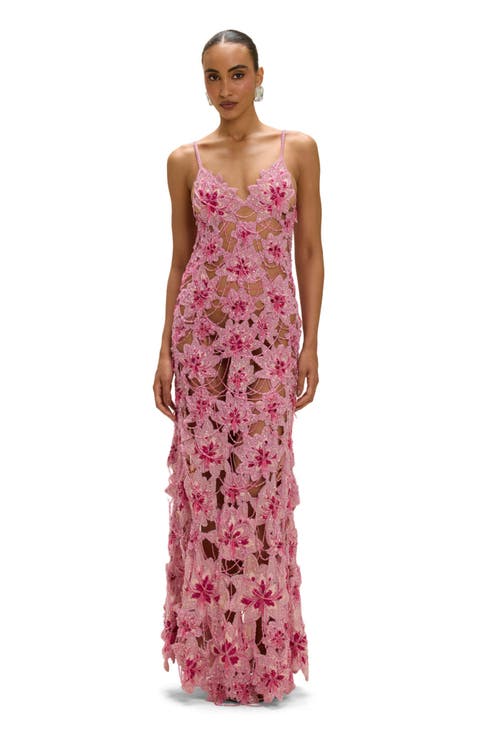Amelia Embroidery Maxi Dress