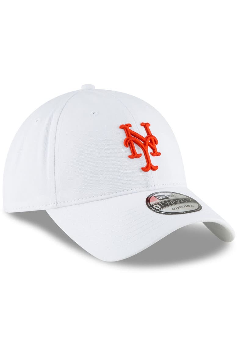 Men's New Era White New York Mets Fashion Core Classic 9TWENTY Adjustable Hat, Alternate, color, White