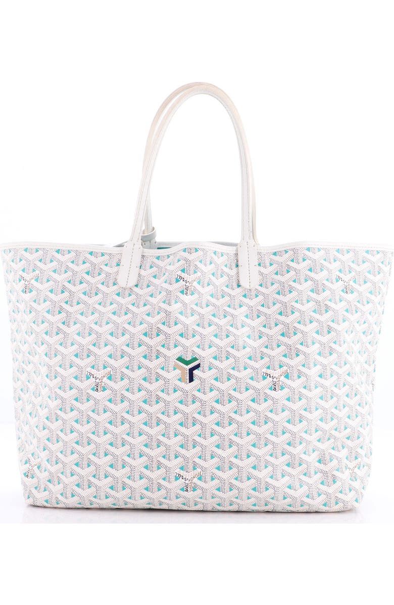 Pre-Owned Goyard Saint Louis Tote Claire Voie Coated Canvas PM, Alternate, color, White
