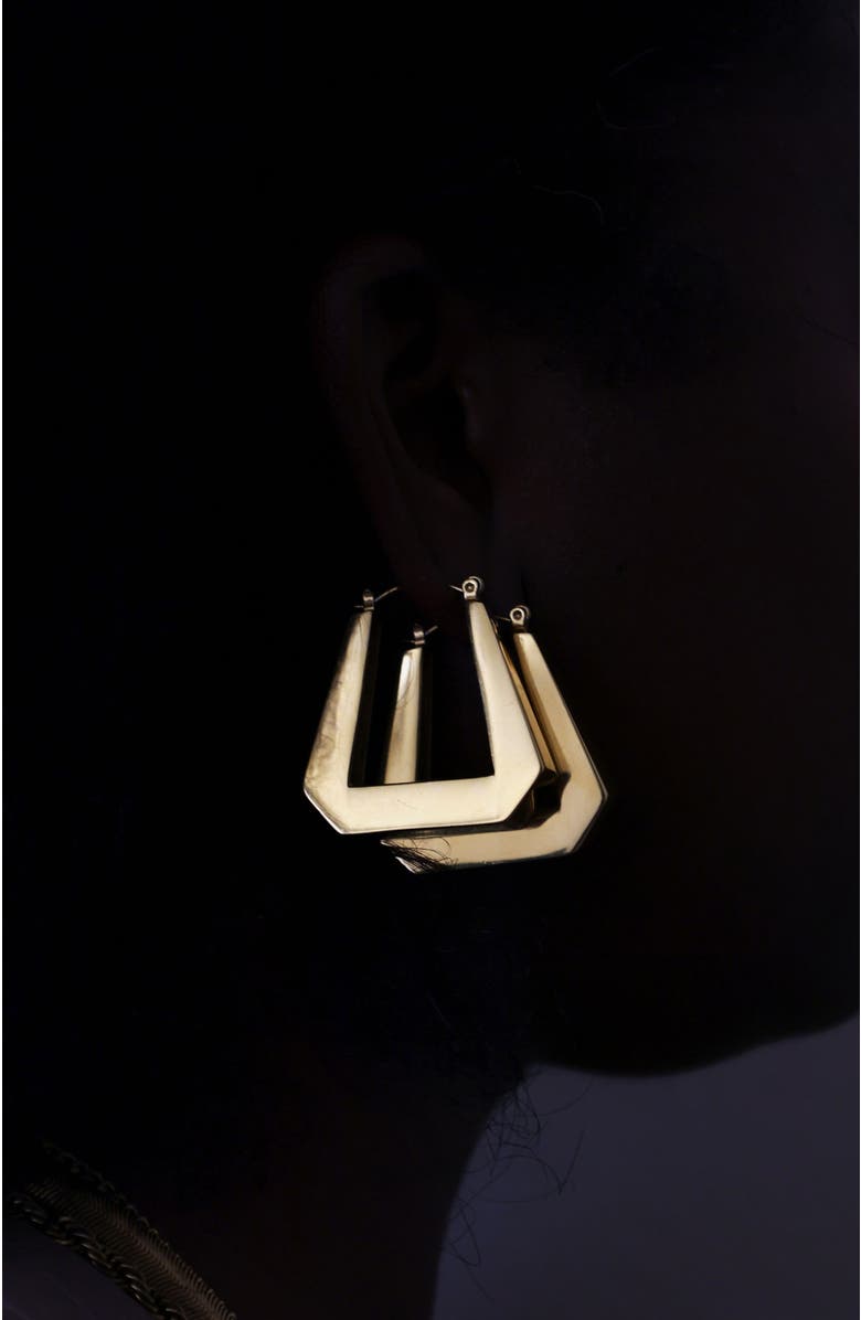 Sucré Couture Domme Door Knocker Earrings, Alternate, color, Gold