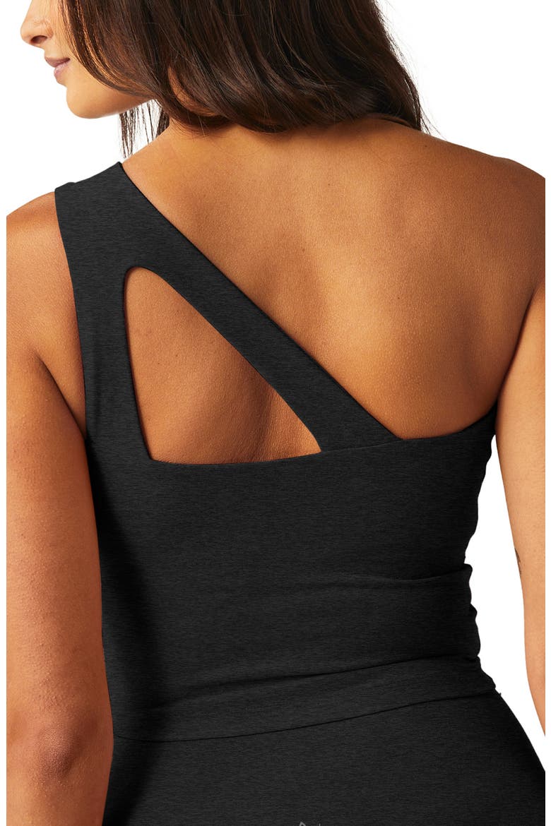 Space Dye One Up Asymmetric Crop Tank Top, Alternate, color, DARKEST NIGHT