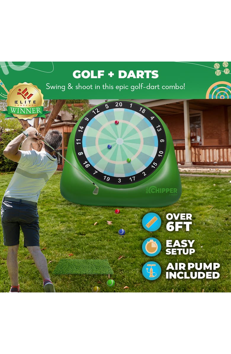 Swooc Games Bull Chipper | Giant Golf Darts, Alternate, color, Green