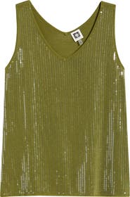 Anne Klein Double V-Neck Sweater Tank
