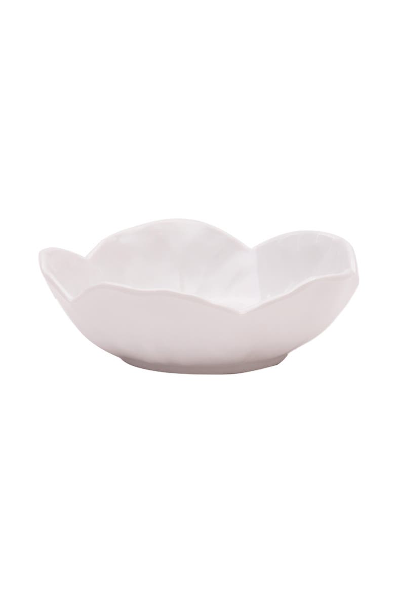 C&F Home White Cabbage Leaf Set of 4 Serving Bowl Dishes 5.1", Alternate, color, White