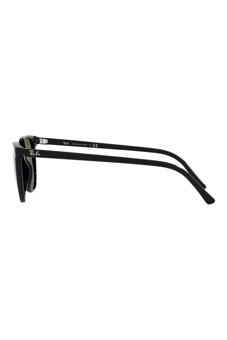 52mm Square Sunglasses, Alternate, color, BLACK