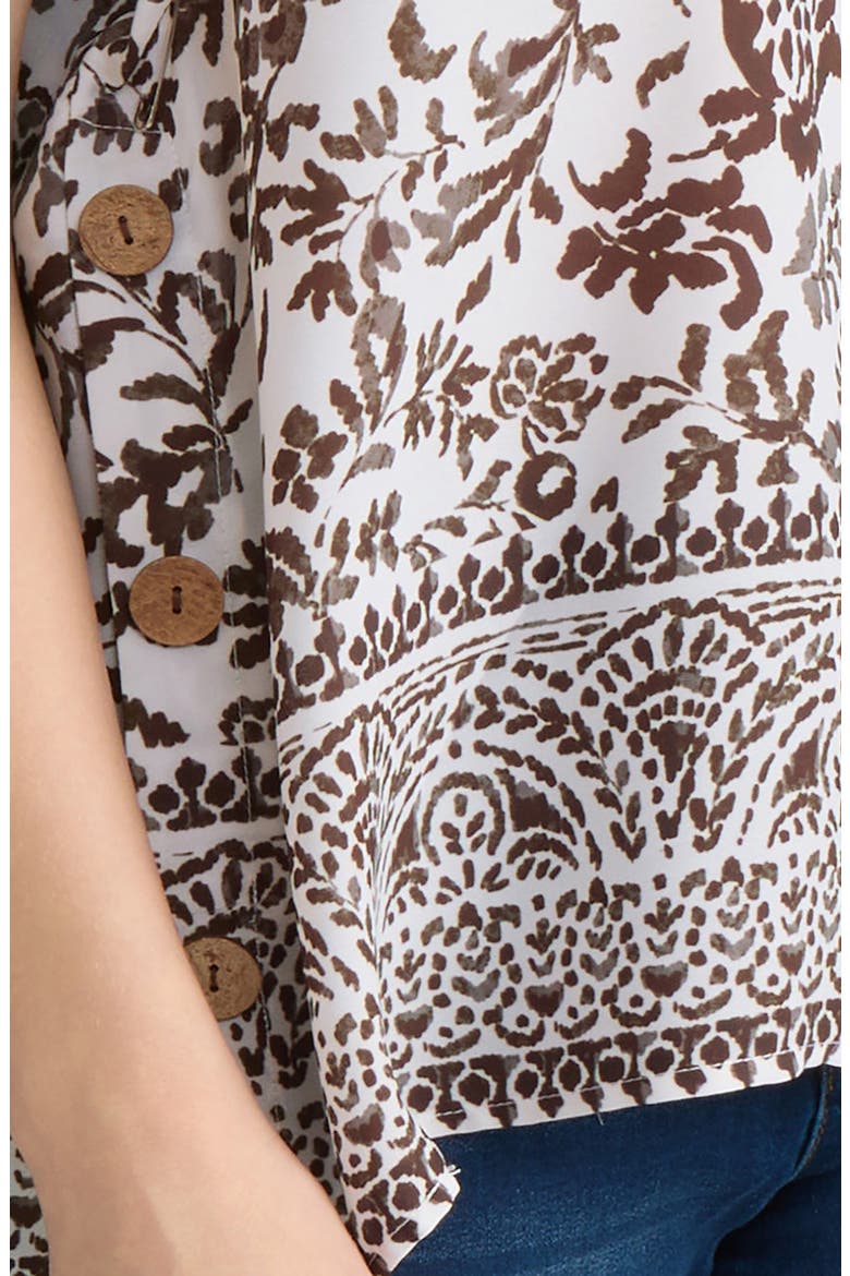 Print Side Button Top, Alternate, color, WHITE SAND MULTI