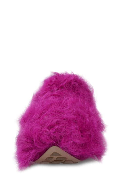 Zigi Fauna Genuine Shearling Platform Clog Slipper In Pink