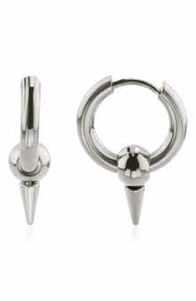 REBL Spike Huggie Hoop Earrings