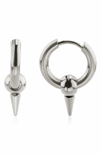 REBL Spike Huggie Hoop Earrings