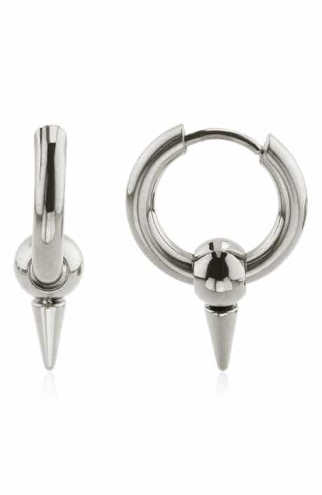 REBL Spike Huggie Hoop Earrings