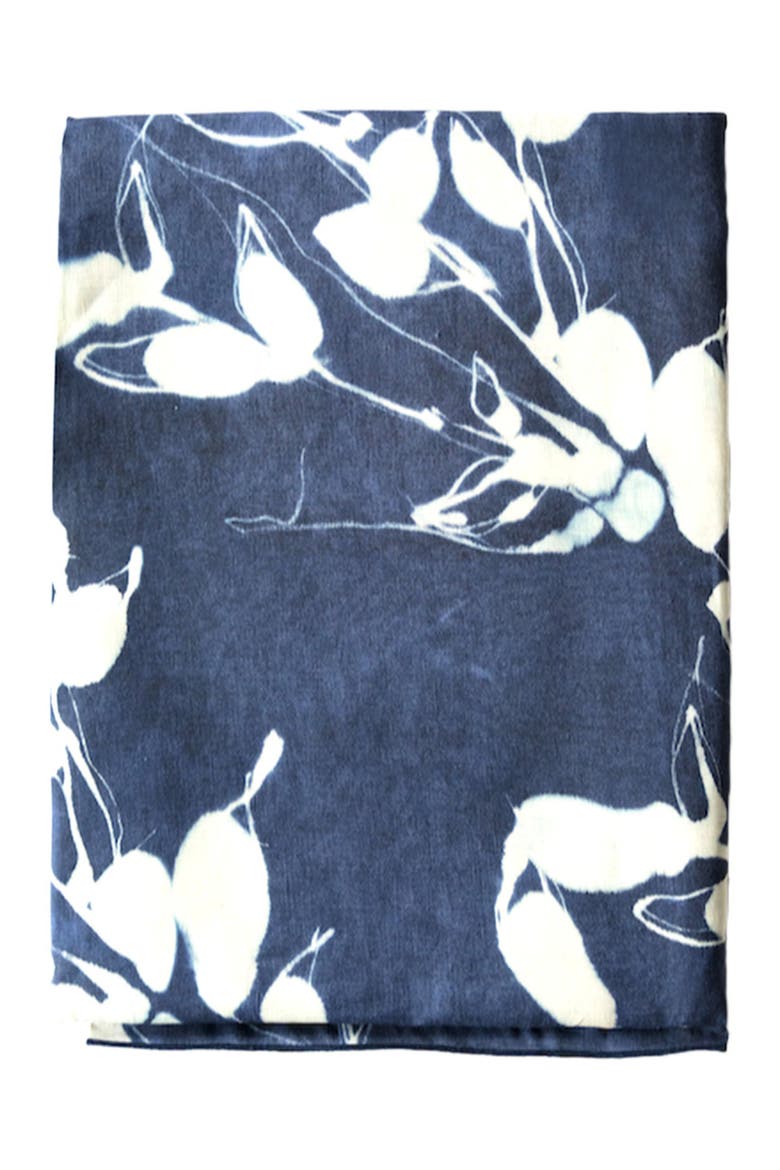 Porto Print in Indigo Tablecloth, Main, color, Indigo