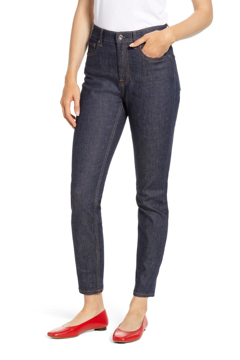 The High Rise Skinny Jeans, Alternate, color, INDIGO RINSE