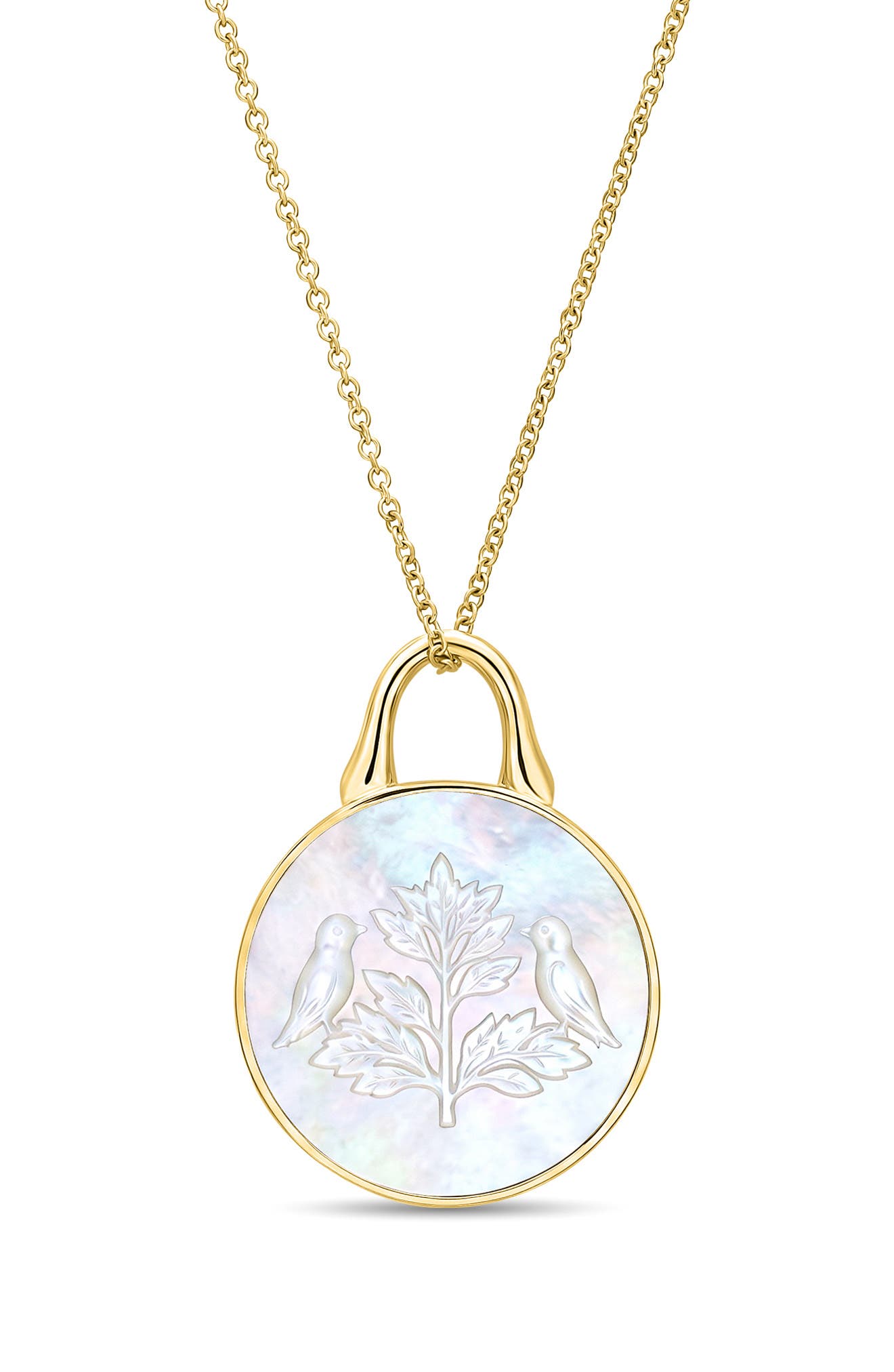 14K YG AND MOTHER-OF-PEARL