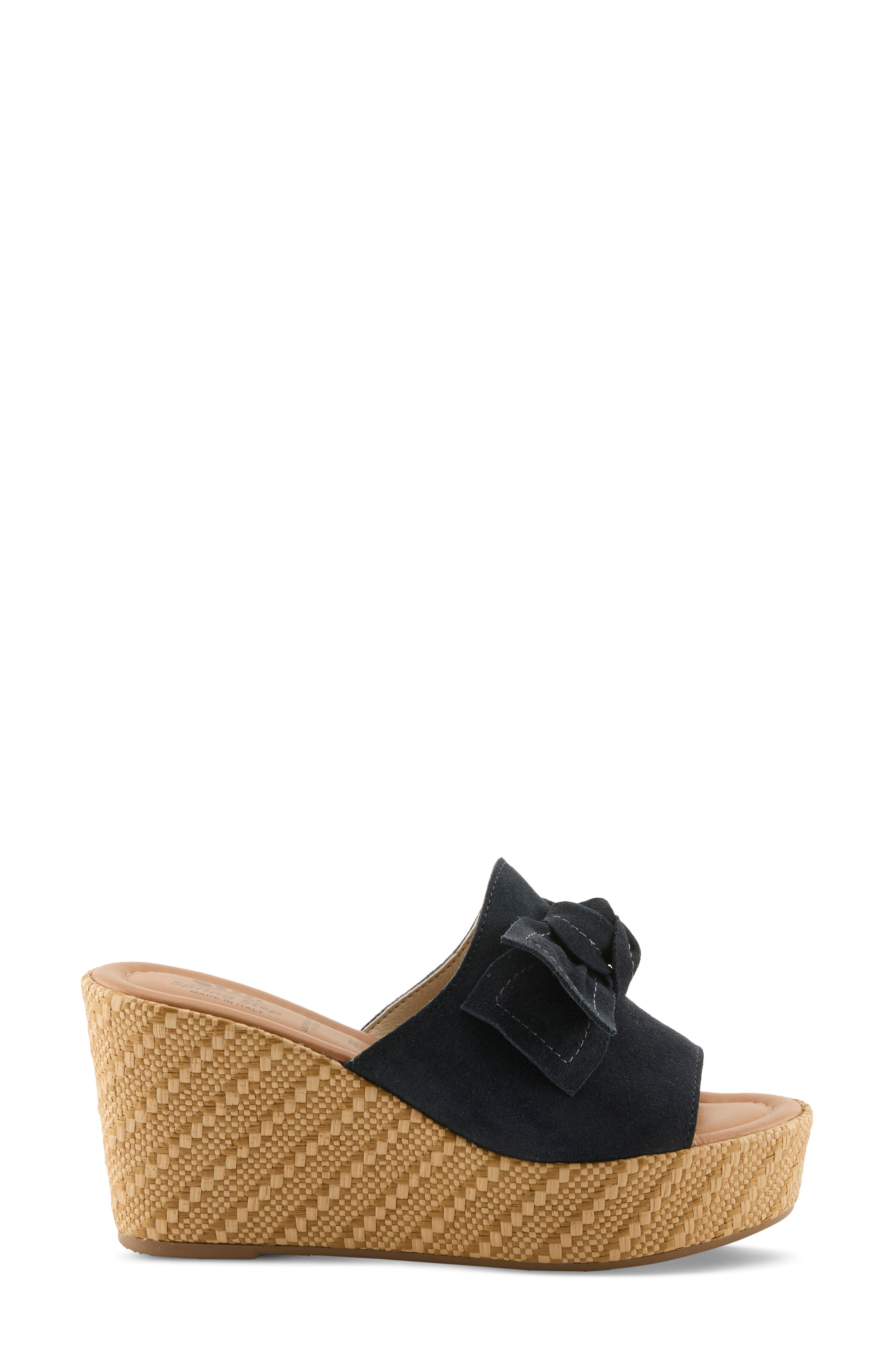 Ellyn Wedge Sandal, Alternate, color, NAVY SUEDE