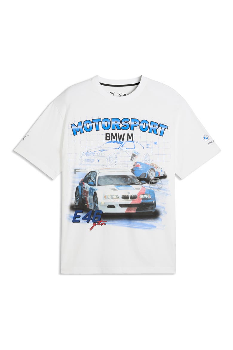 BMW M Motorsport Cotton Graphic T-Shirt, Main, color, PUMA WHITE
