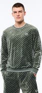 Sergio Tacchini Obliquo Velour Crewneck