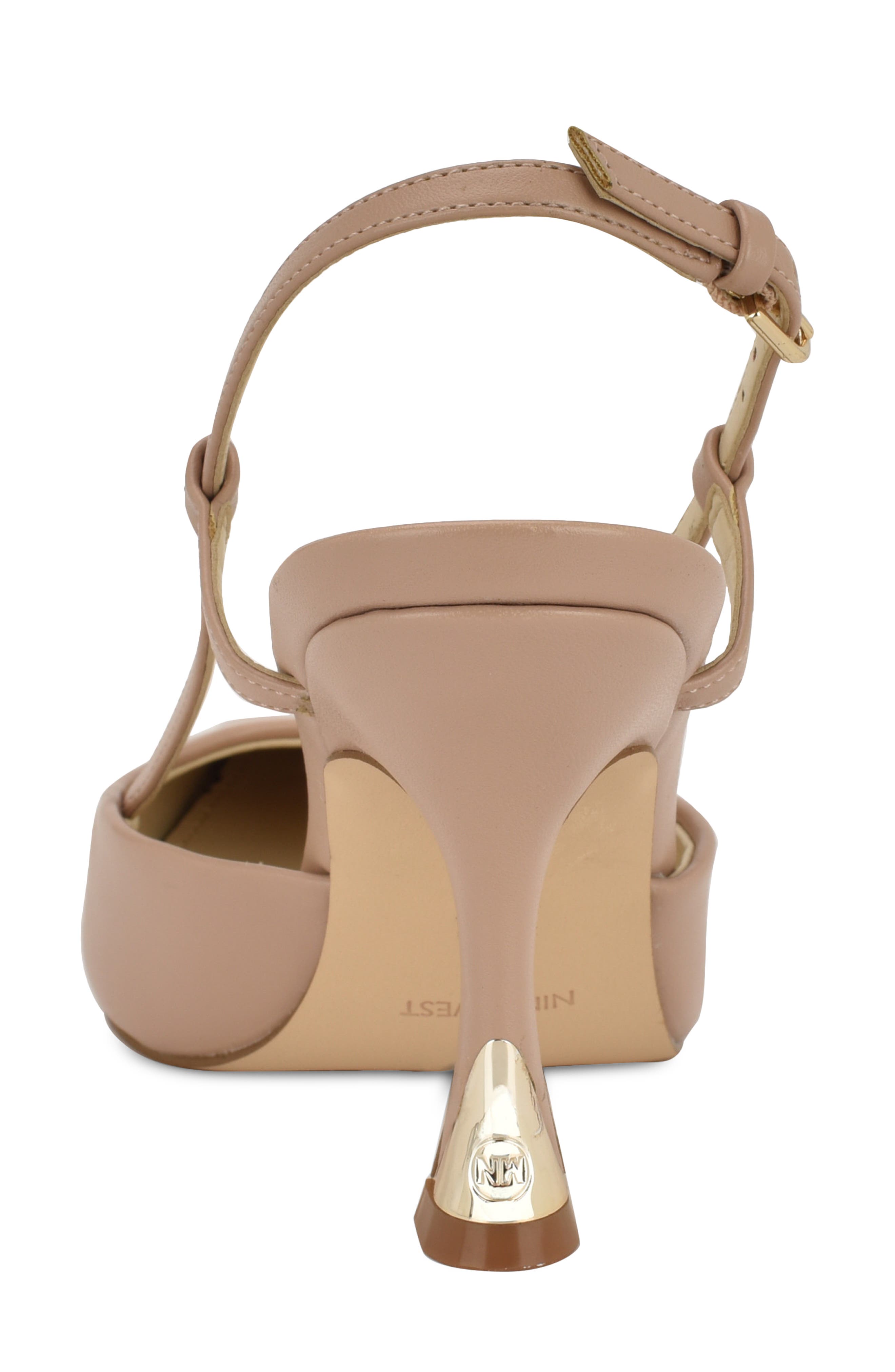 Nine West Vassa Pointed Toe Slingback Pump, Alternate, color, Light Natural