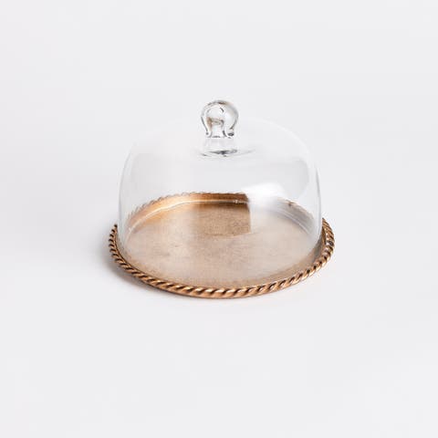 Braiden Tray With Cloche Small