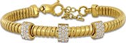 Julianna B. Cubic Zirconia Omega Cluster Station Bracelet