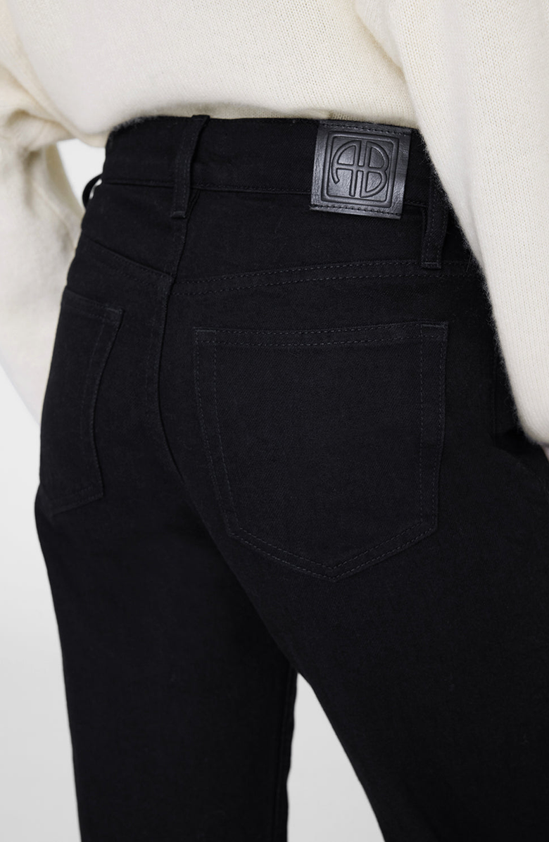 ANINE BING Bruno Jean, Alternate, color, Black