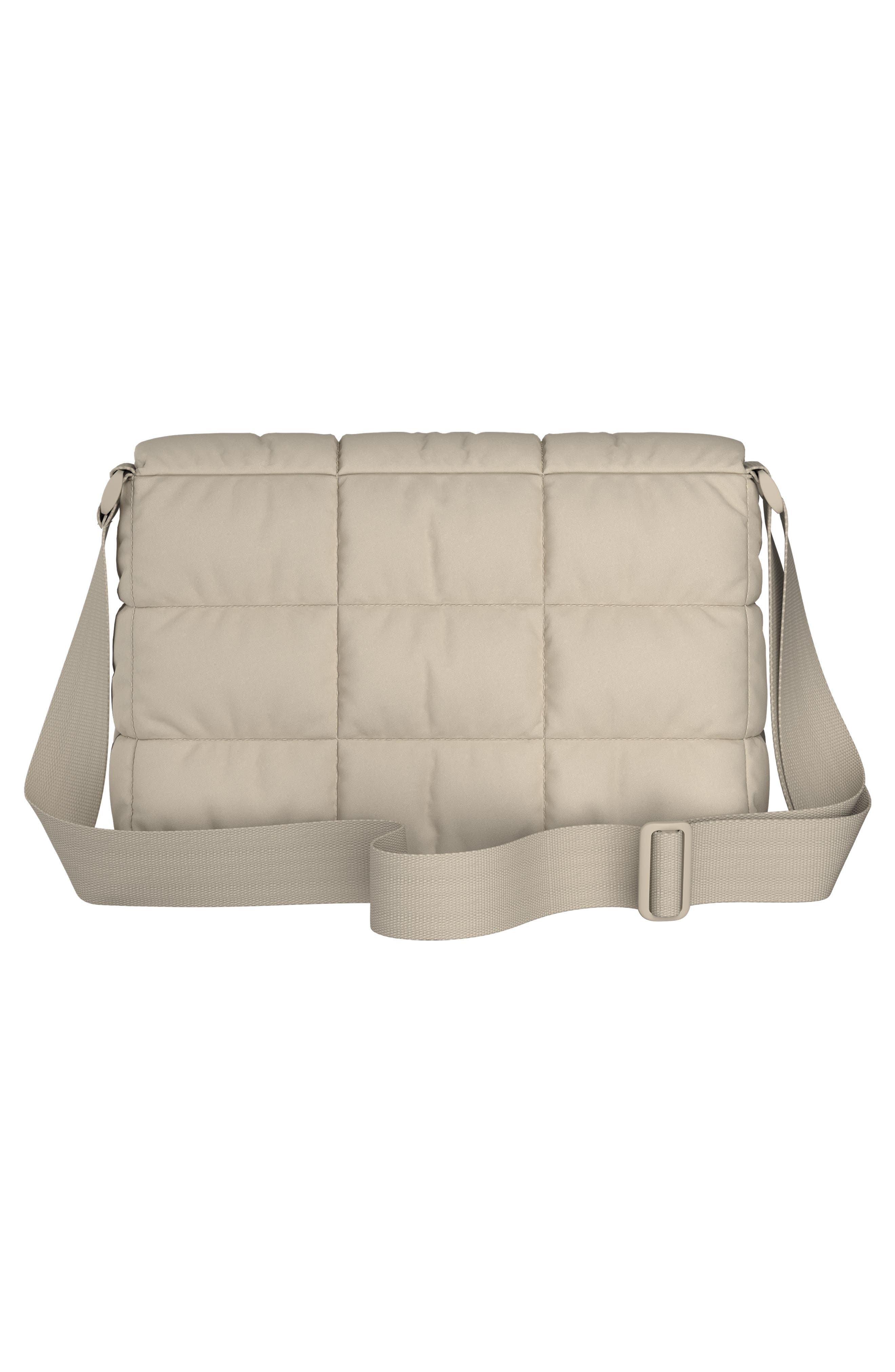 adidas Quilted Crossbody Bag, Alternate, color, Crystal Linen Beige