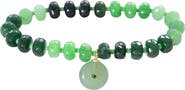 MARLYN SCHIFF Verde Agate Stretch Bracelet