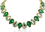 JARDIN Crystal Teardrop Statement Necklace