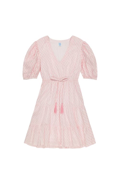 Mer St. Barth Mini Dress Rose Stripe In Pink