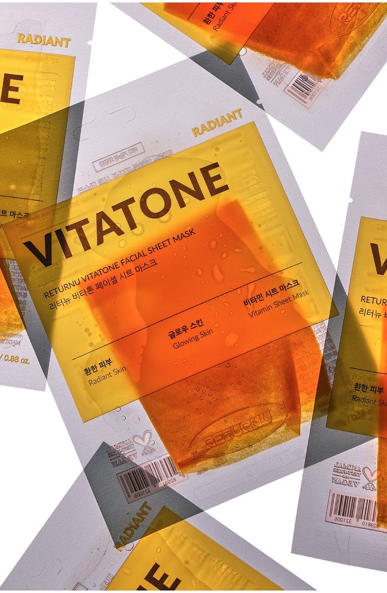 Returnu Vitatone Facial Sheet Mask, Alternate, color, NO COLOR