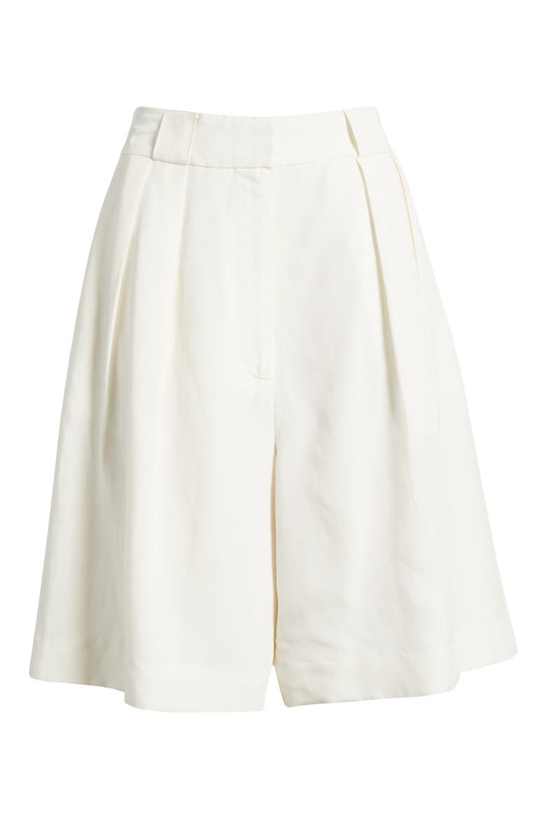 The Lalleen Pleated Bermuda Shorts, Alternate, color, BRULE
