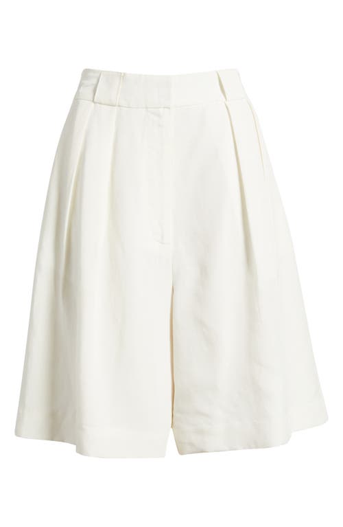 Solid & Striped The Lalleen Pleated Bermuda Shorts In Brule