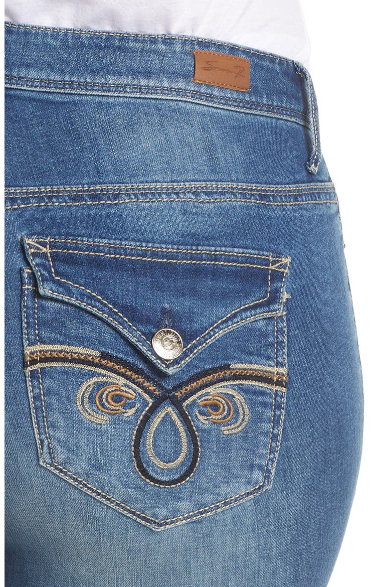 Rocker Slim Bootcut Jeans, Alternate, color, LADYBIRD
