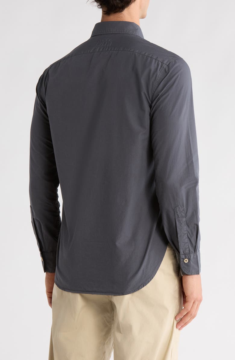 BUCK MASON Skyline Poplin Cotton Button-Down Shirt, Alternate, color, Anchor