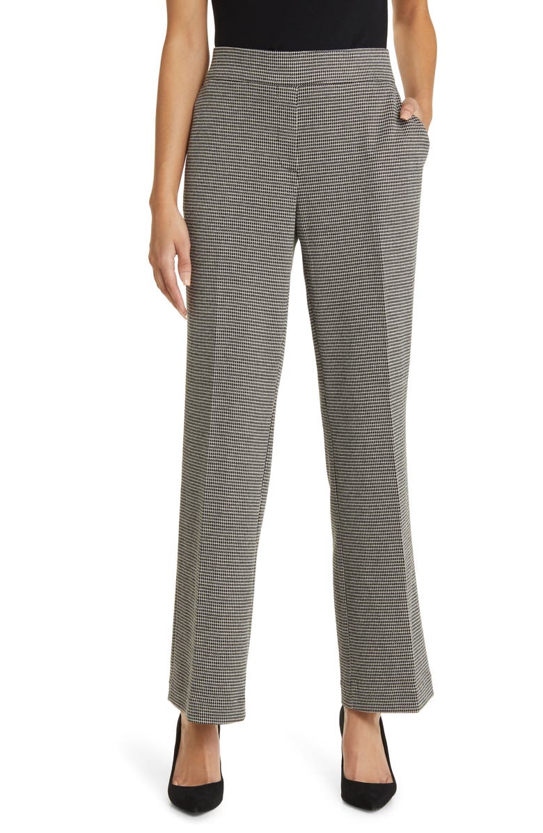 Anne Klein Houndstooth Trousers, Main, color,