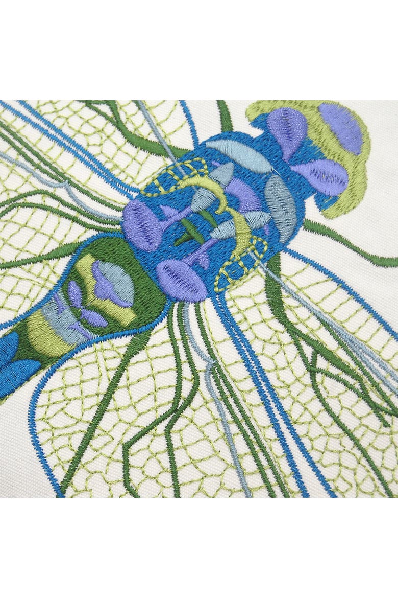 Blue Dragonfly Indoor/Outdoor Decorative Accent Throw Pillow, Alternate, color, Blue
