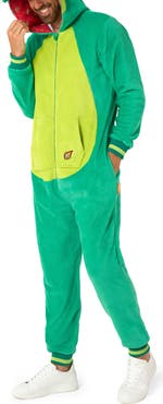 OppoSuits Dinosaur Hooded Fleece Costume Jumpsuit