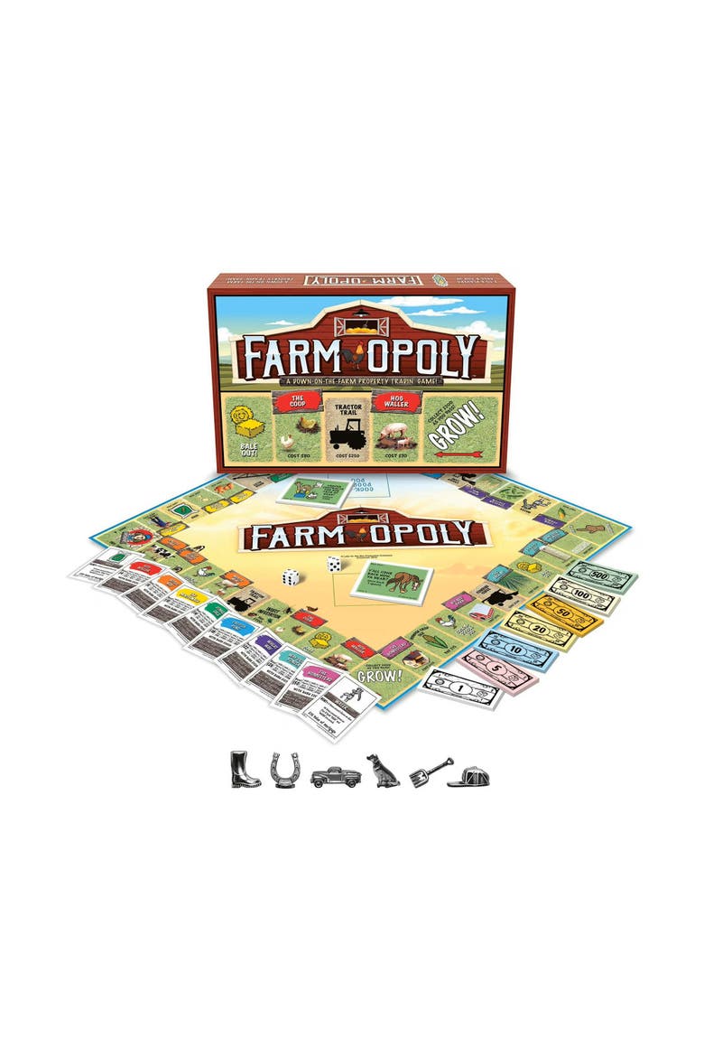 Farmopoly Monopoly Board Game, Main, color, Multicolored